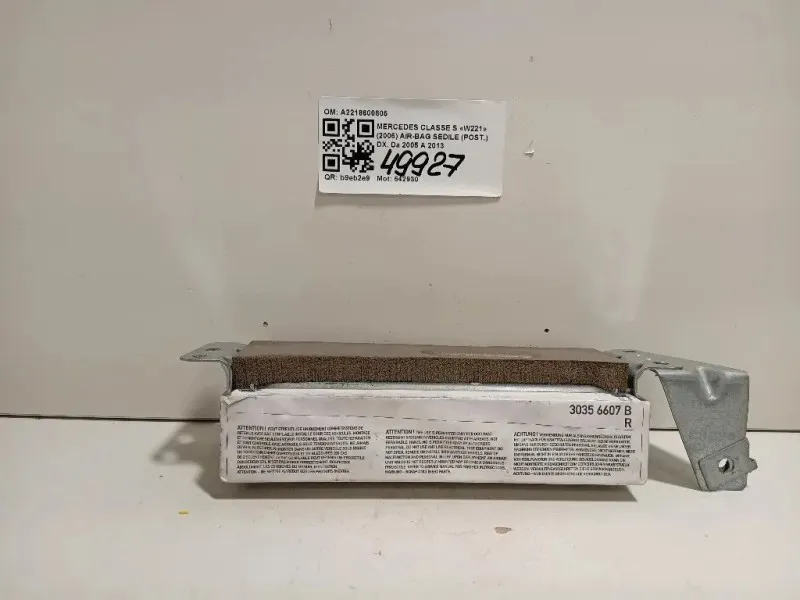 Air-bag Sedile POST DX A2218600605 Mercedes Classe S W221 2006