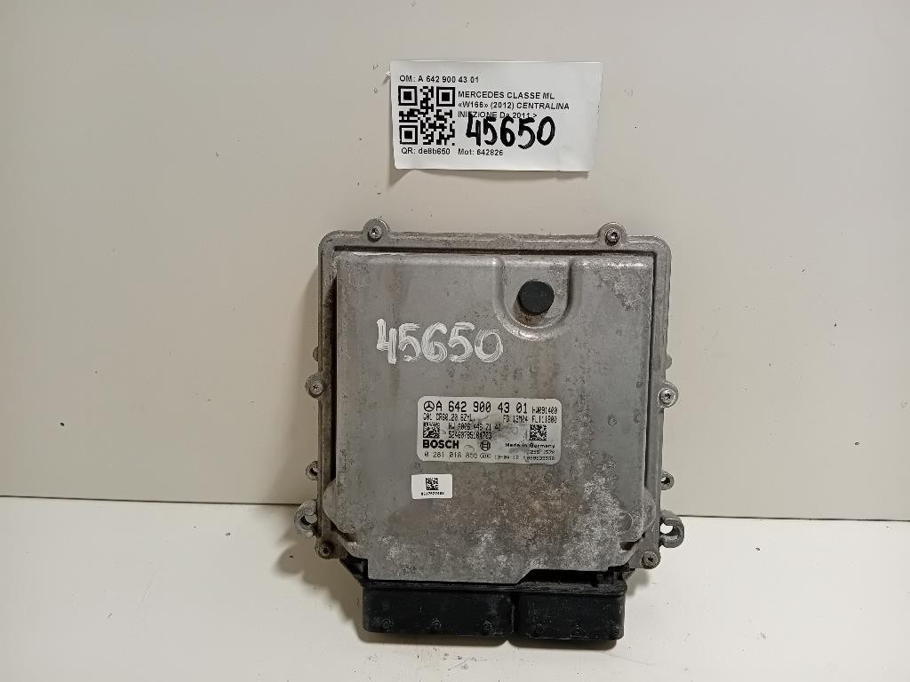 Centralina Iniezione A 642 900 43 01 A6429004301 Mercedes Classe ML W166 2012