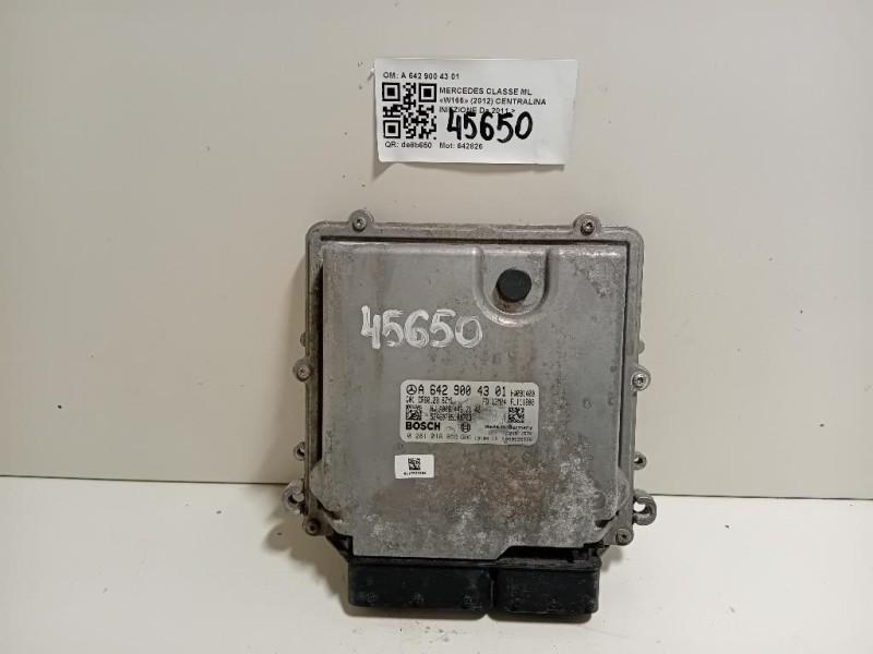 Centralina Iniezione A 642 900 43 01 A6429004301 Mercedes Classe ML W166 2012