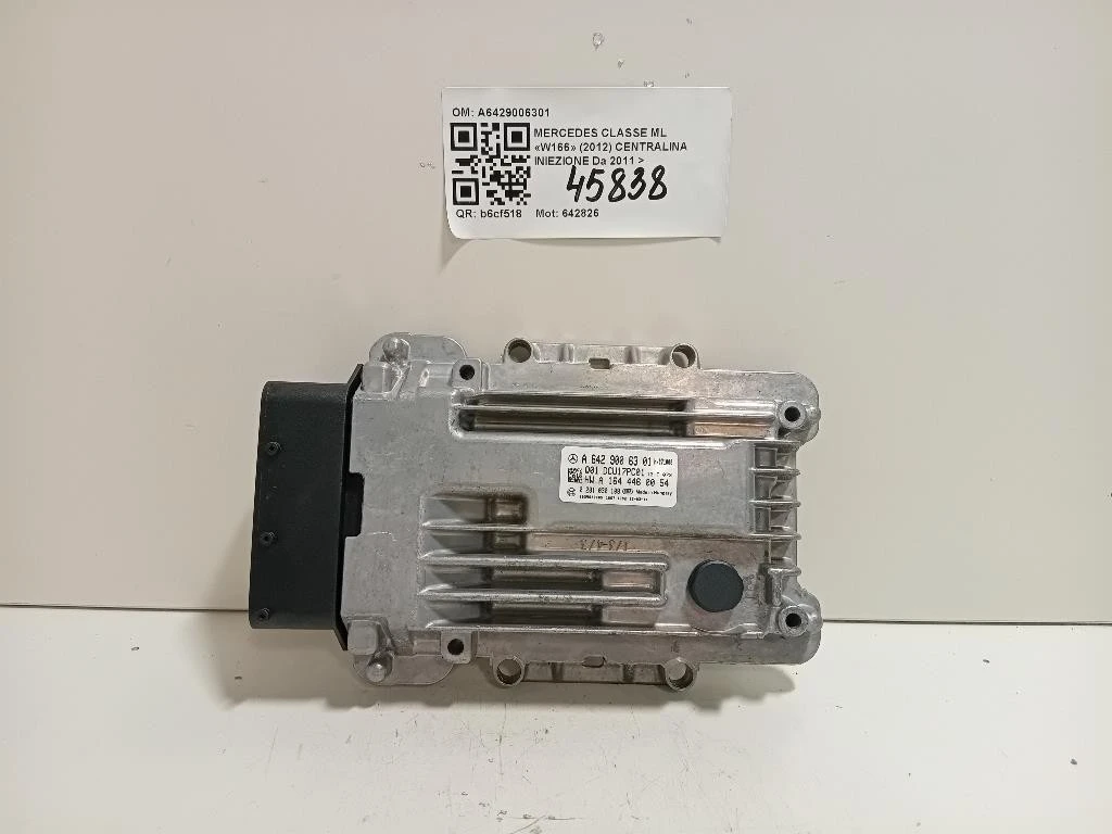 Centralina Iniezione A6429006301 Mercedes Classe ML W166 2012