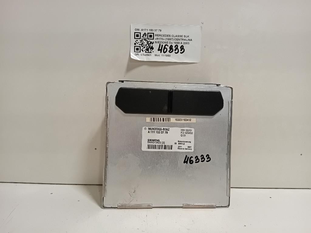 Centralina Iniezione A171 153 37 79 Mercedes Classe SLK R170 1997
