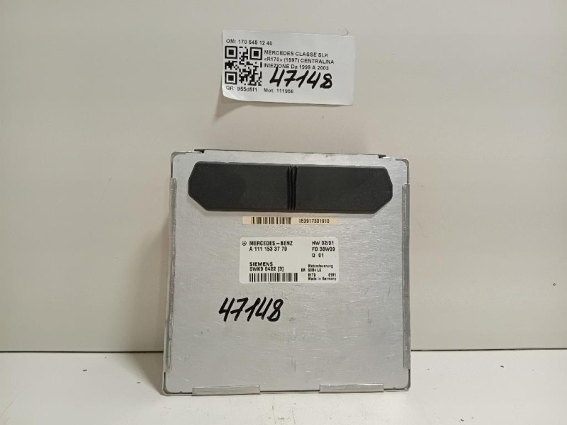 Centralina Iniezione 170 545 12 40 Mercedes Classe SLK R170 1997