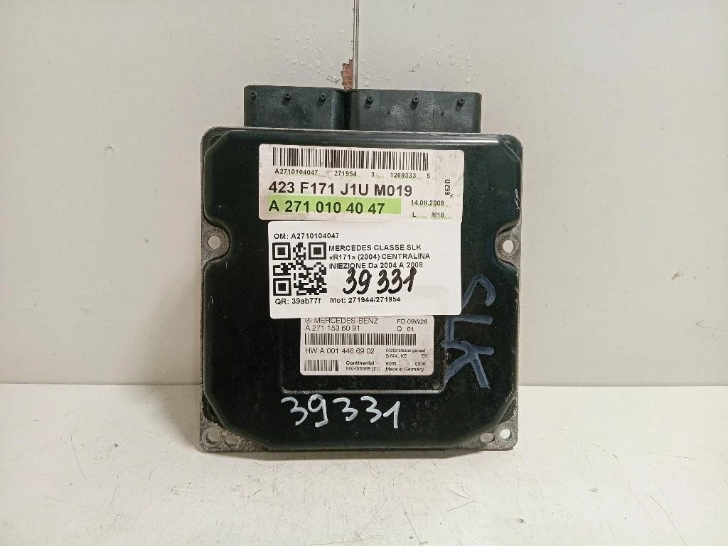 Centralina Iniezione A2710104047 Mercedes Classe SLK R171 2004