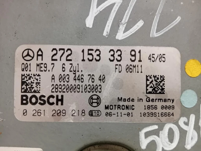 Centralina Iniezione A2721533391 Mercedes Classe SLK R171 2004