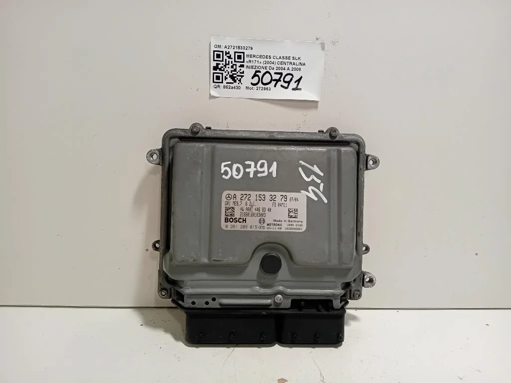 Centralina Iniezione A2721533279 Mercedes Classe SLK R171 2004