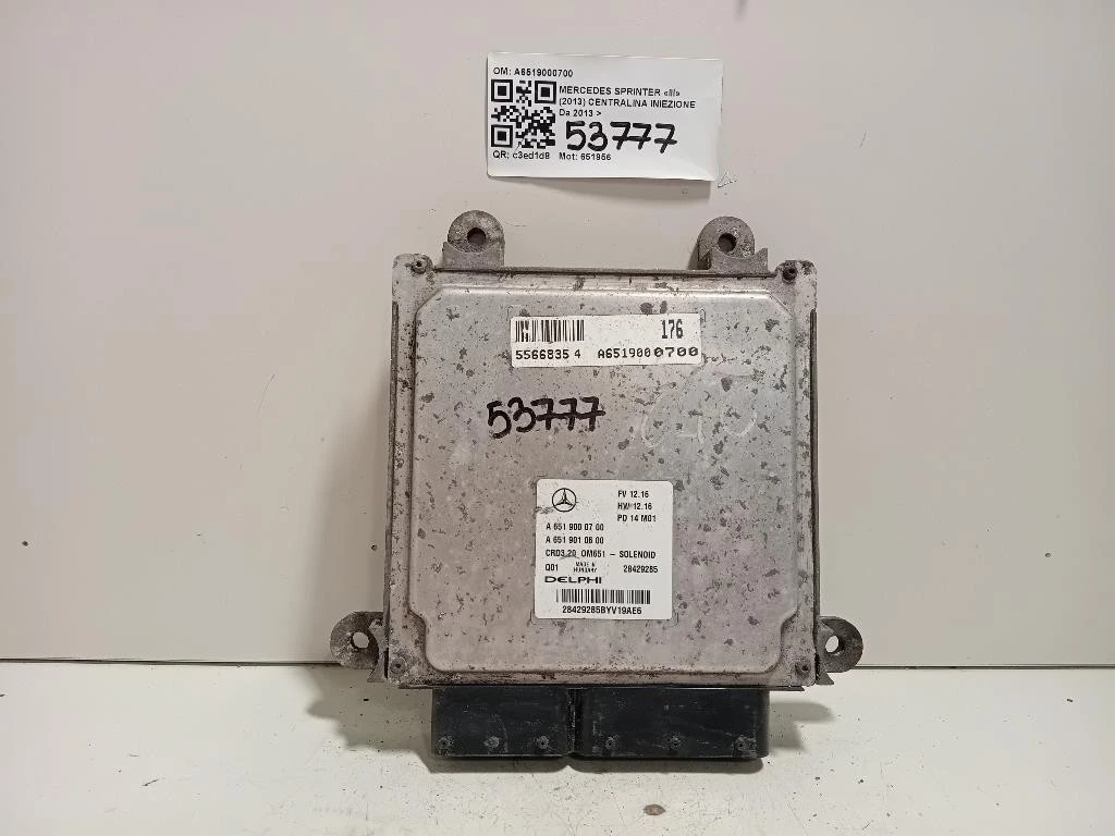 Centralina Iniezione A6519000700 Mercedes Sprinter III 2013