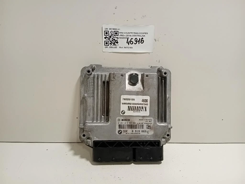Centralina Iniezione 8519663-01 Mini Countryman Cooper R60 2014