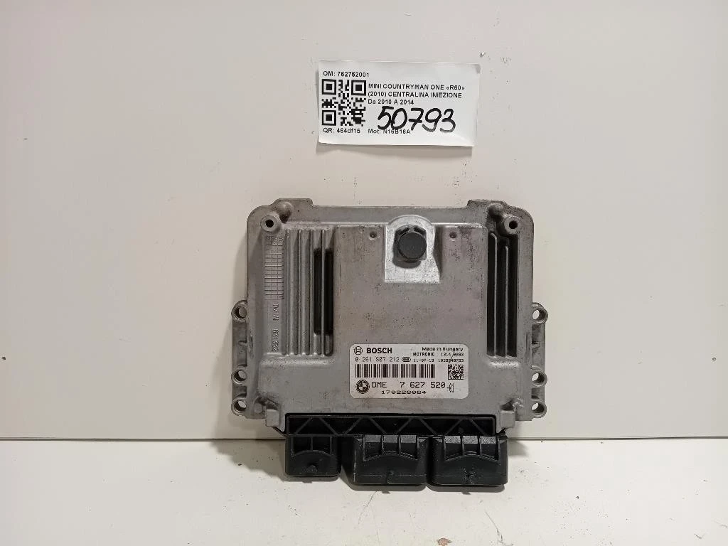 Centralina Iniezione 762752001 Mini Countryman ONE R60 2010