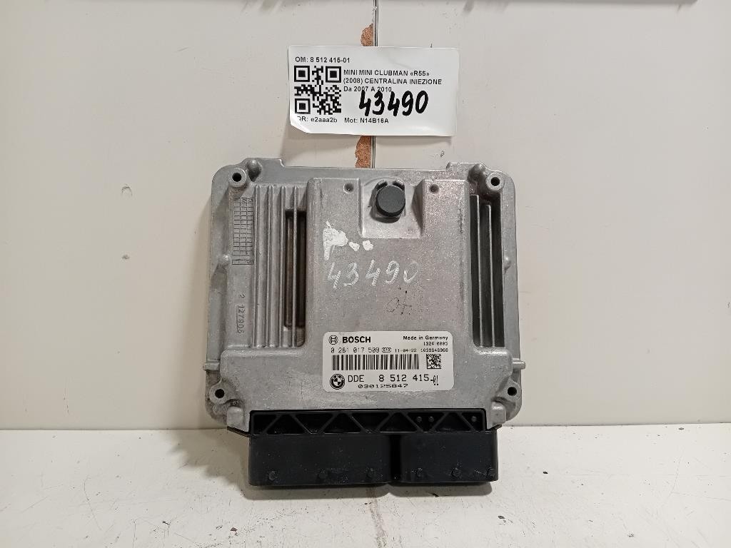 Centralina Iniezione 8 512 415-01 Mini MINI Clubman R55 2008