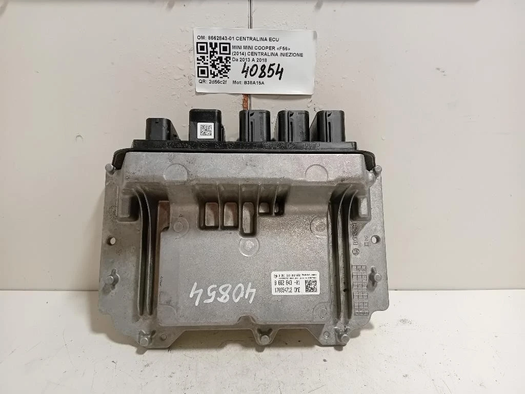 Centralina Iniezione 8662843-01 CENTRALINA ECU Mini MINI Cooper F56 2014
