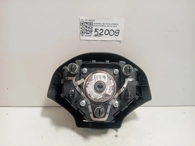 Air-bag Guidatore 16719698ZD Citroen DS3 2016