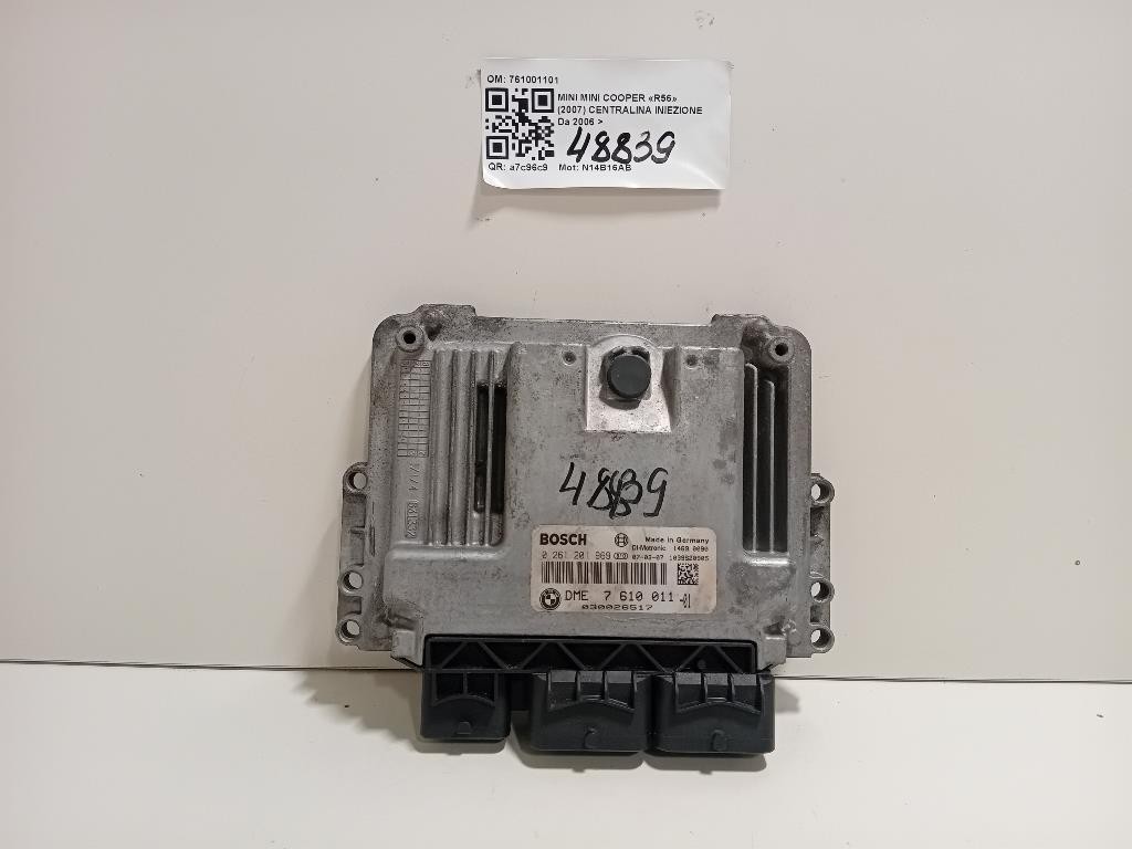 Centralina Iniezione 761001101 Mini MINI Cooper R56 2007