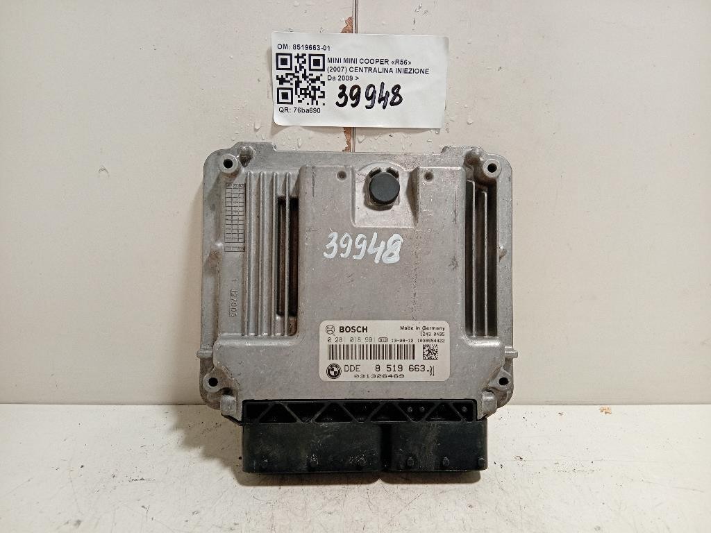 Centralina Iniezione 8519663-01 Mini MINI Cooper R56 2007