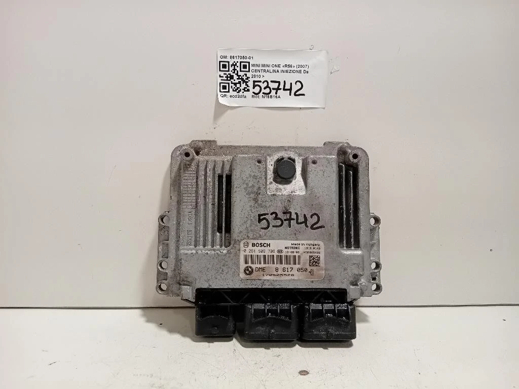 Centralina Iniezione 8617050-01 Mini MINI ONE R56 2007