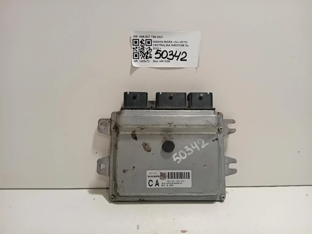 Centralina Iniezione A56-E37 TS8 0X21 Nissan Micra IV 2013