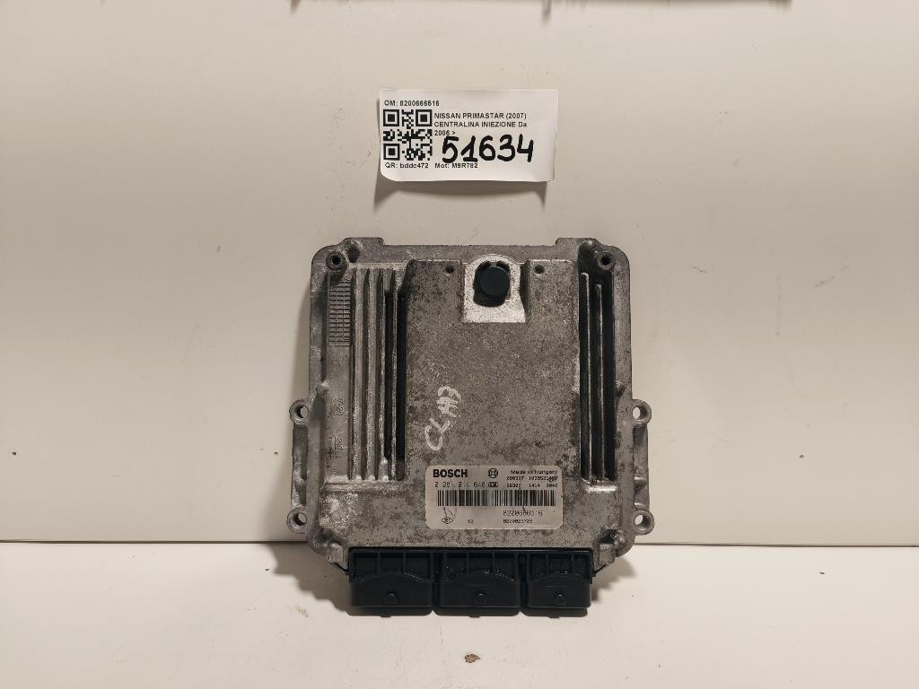 Centralina Iniezione 8200666516 Nissan Primastar I 2007