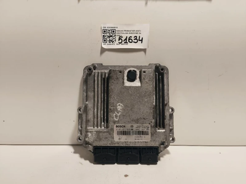 Centralina Iniezione 8200666516 Nissan Primastar I 2007