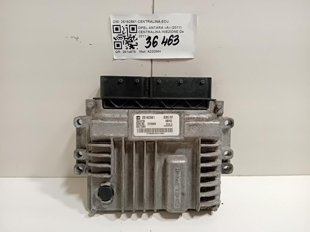 Centralina Iniezione 25192581 CENTRALINA ECU Opel Antara A 2011