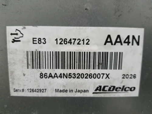 Centralina Iniezione 12647212 Opel Astra J 2010