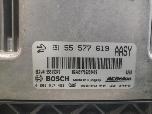 Centralina Iniezione 55577619 Opel Astra J 2010