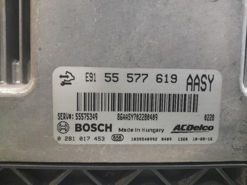 Centralina Iniezione 55577619 Opel Astra J 2010