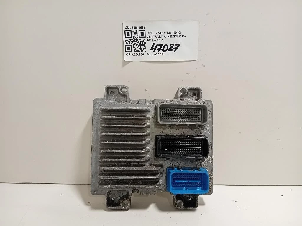 Centralina Iniezione 12643636 Opel Astra J 2010