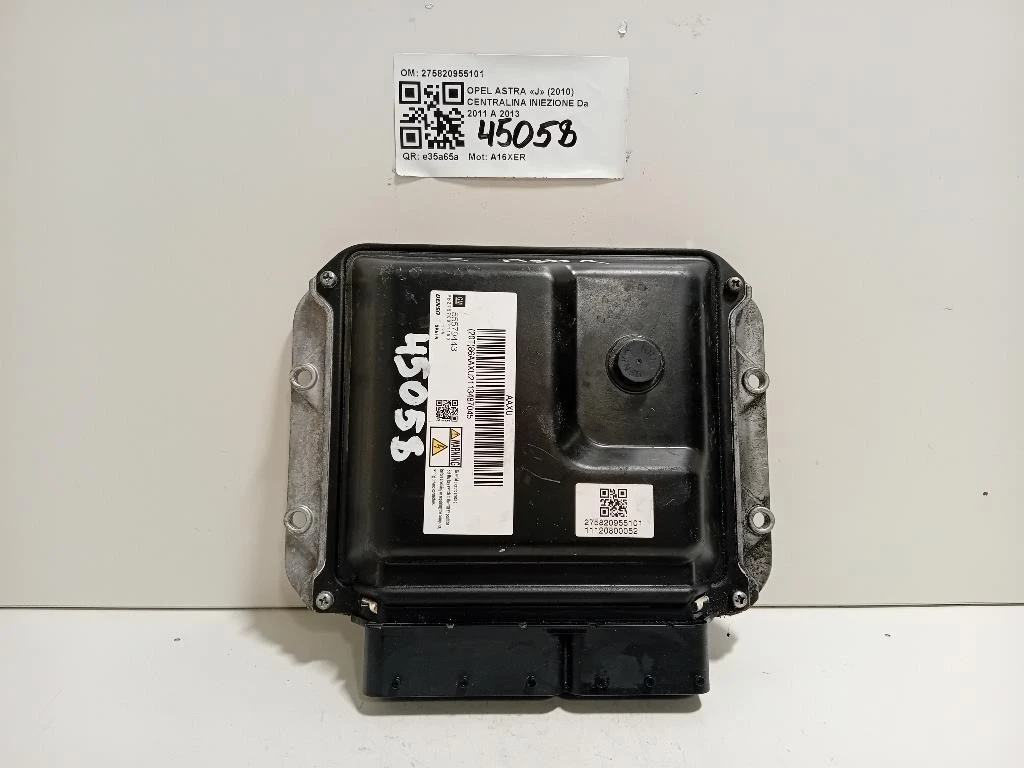 Centralina Iniezione 275820955101 Opel Astra J 2010