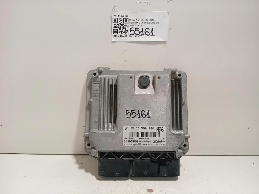 Centralina Iniezione 55590420 Opel Astra J 2010