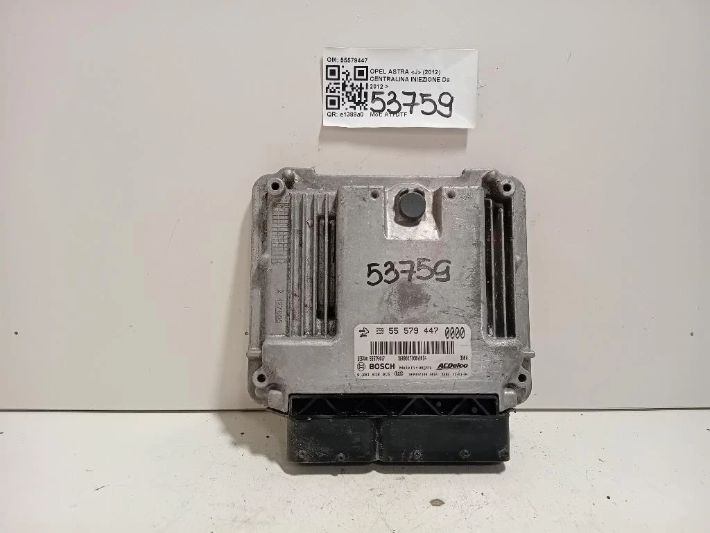 Centralina Iniezione 55579447 Opel Astra J 2012