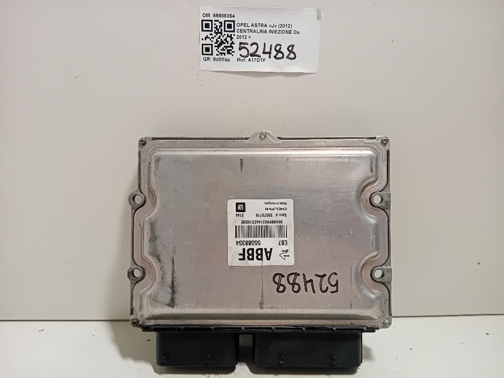 Centralina Iniezione 55588354 Opel Astra J 2012