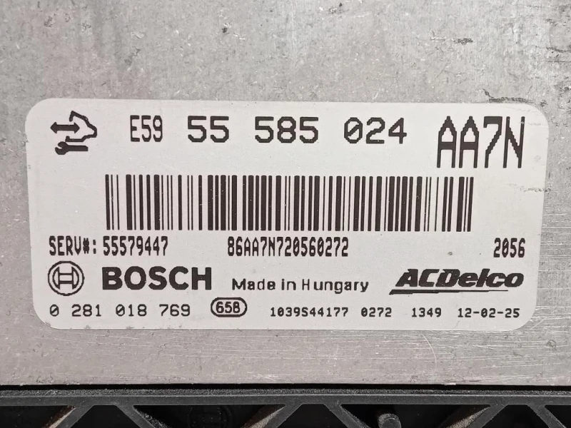 Centralina Iniezione 55585024 Opel Astra J 2012