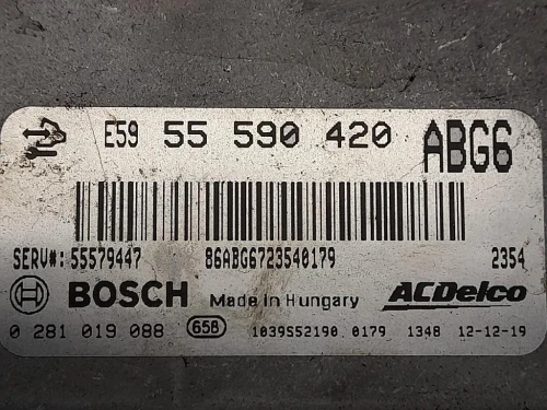 Centralina Iniezione E5955590420 Opel Astra J 2012