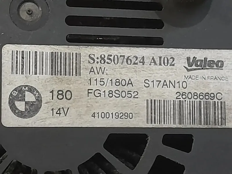 Alternatore 8507624A102 Bmw Serie 3 E90 Berlina 2005