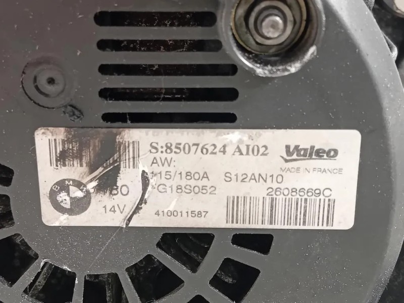 Alternatore 8507624 Bmw Serie 3 F31 Touring 2012