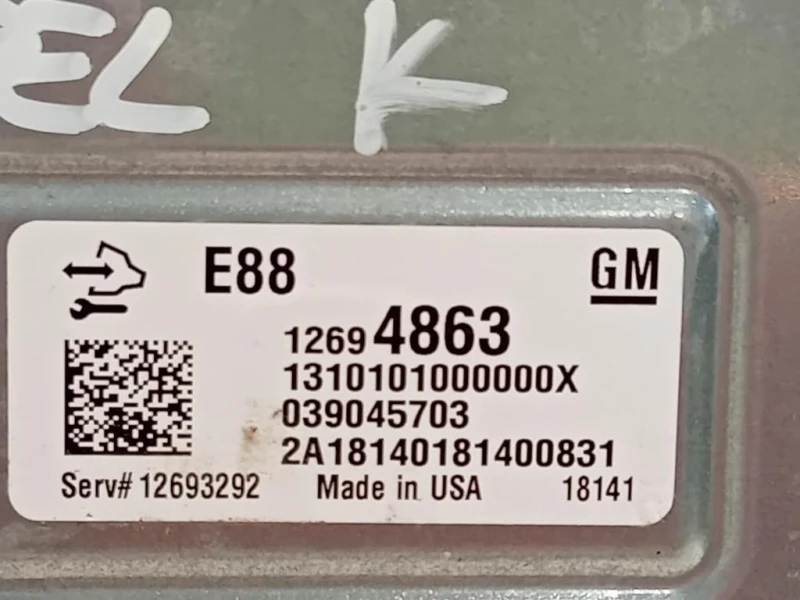 Centralina Iniezione 12694863 Opel Astra K 2016