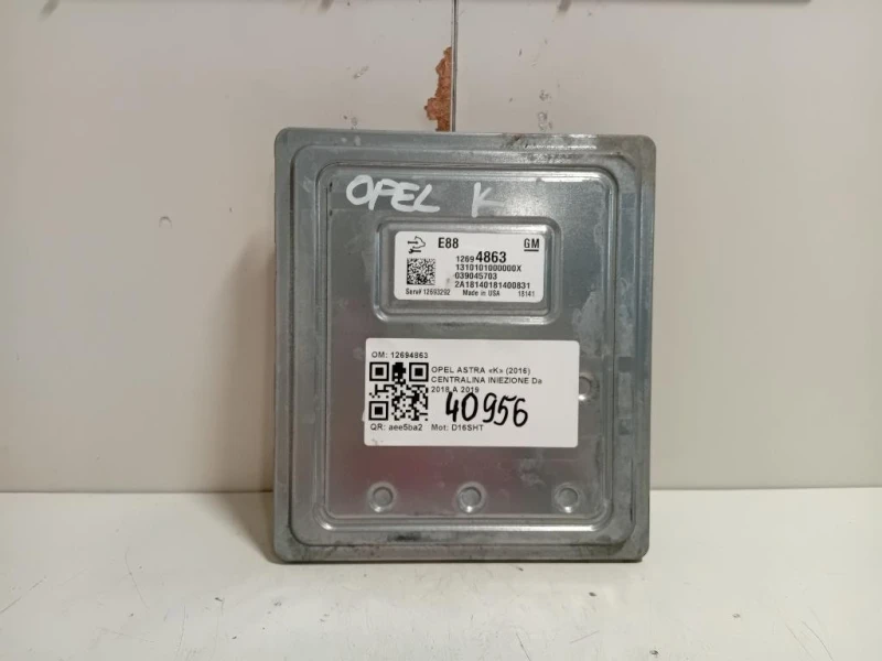 Centralina Iniezione 12694863 Opel Astra K 2016