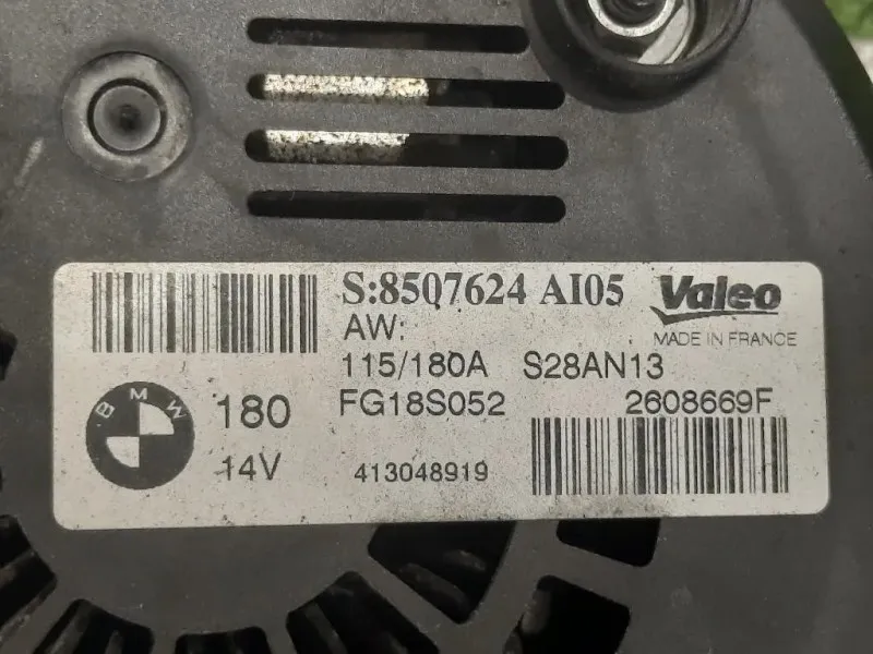 Alternatore 2608669F Bmw Serie 5 F10 Berlina 2012