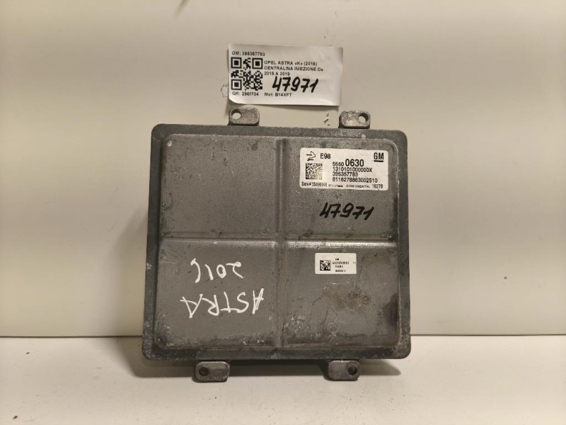 Centralina Iniezione 395357783 Opel Astra K 2016