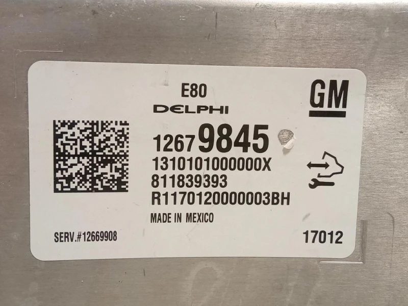 Centralina Iniezione 12679845 Opel Astra K 2016