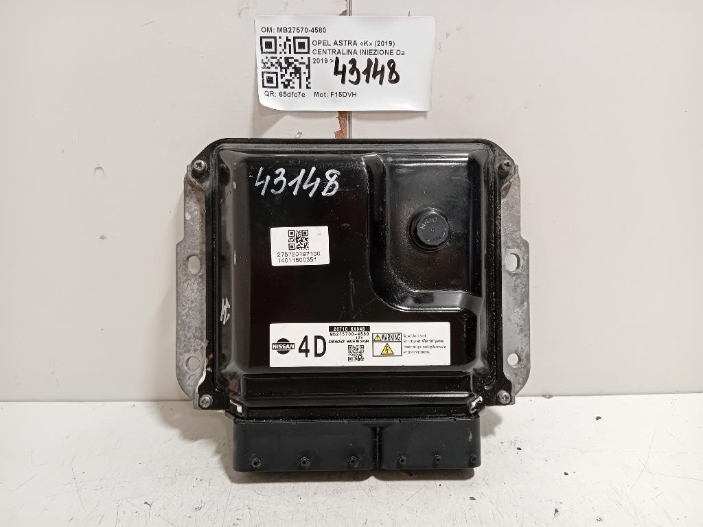 Centralina Iniezione MB27570-4580 Opel Astra K 2019