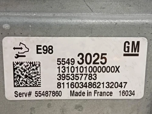 Centralina Iniezione 55493025 Opel Astra K 2019