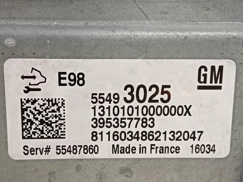 Centralina Iniezione 55493025 Opel Astra K 2019