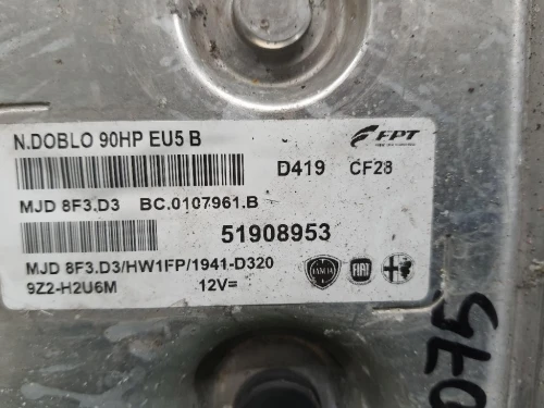 Centralina Iniezione 51908953 Opel Combo D 2012