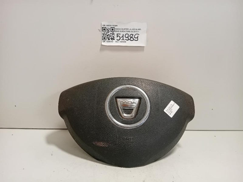 Air-bag Guidatore 98510-1029R Dacia Duster I 2014