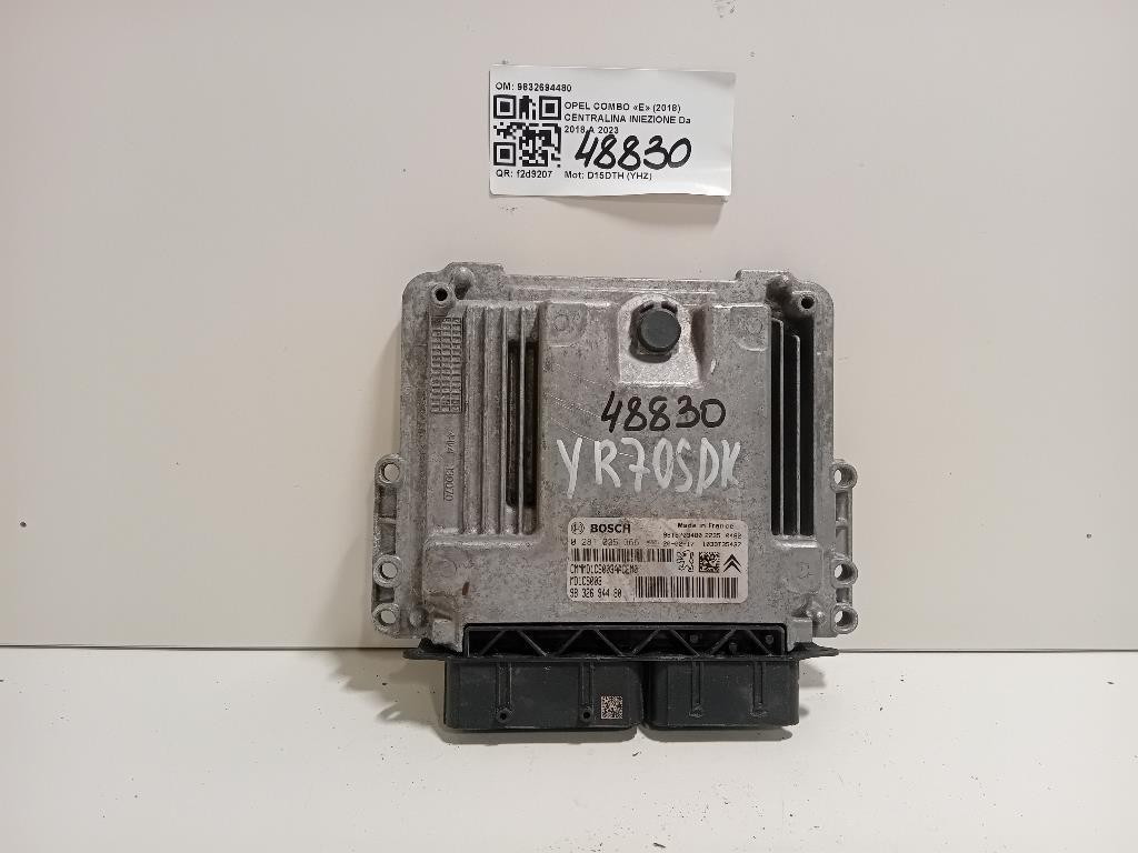 Centralina Iniezione 9832694480 Opel Combo E 2018
