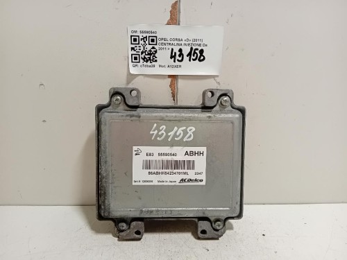 Centralina Iniezione 55590540 Opel Corsa D 2011