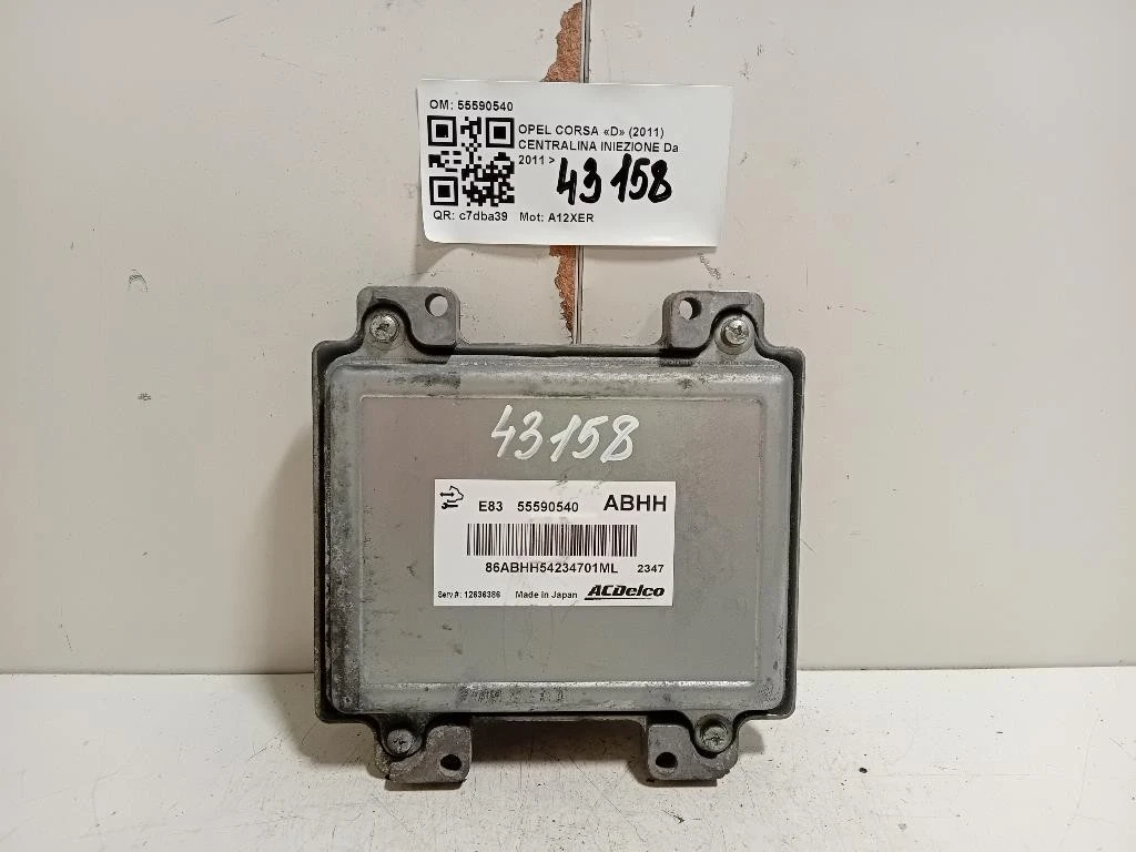 Centralina Iniezione 55590540 Opel Corsa D 2011