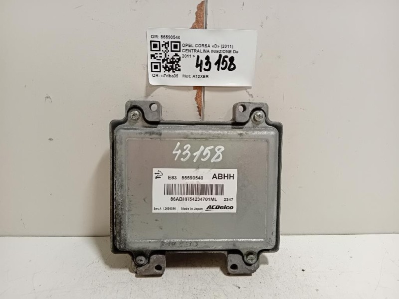 Centralina Iniezione 55590540 Opel Corsa D 2011