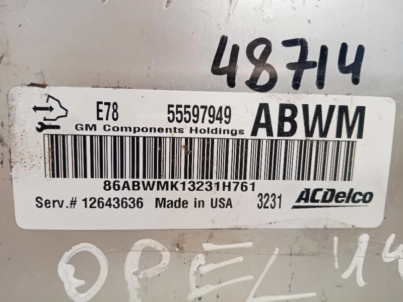 Centralina Iniezione 55597949 Opel Corsa D 2011