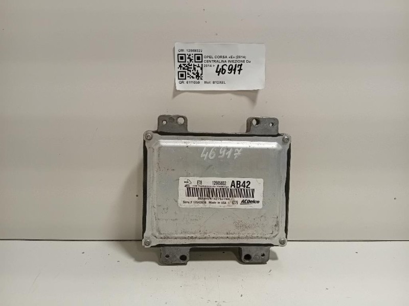 Centralina Iniezione 12669322 Opel Corsa E 2014